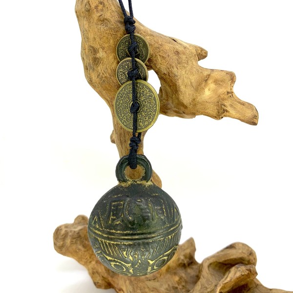 Предмет бронза колокол фэншуй монетки 43х45 мм 