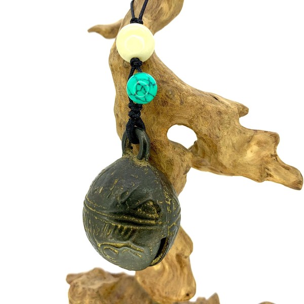 Предмет бронза колокол фэншуй бирюза 43х45 мм 