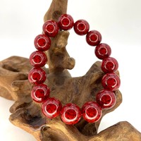 Четки киноварь 15 бусин 14 мм 