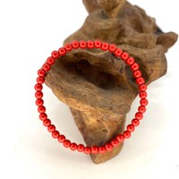 Четки киноварь 45 бусин 4 мм 