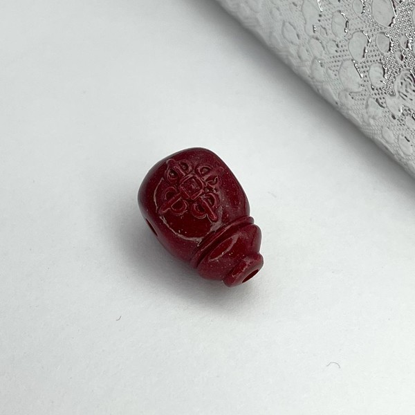 Голова Будды киноварь 10х14 мм