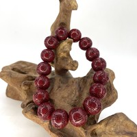 Четки киноварь иероглифы 16 бусин 14 мм