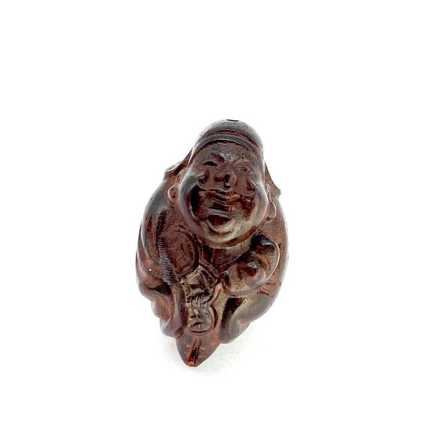 Бусина киноварь хотэй 11х12 мм 