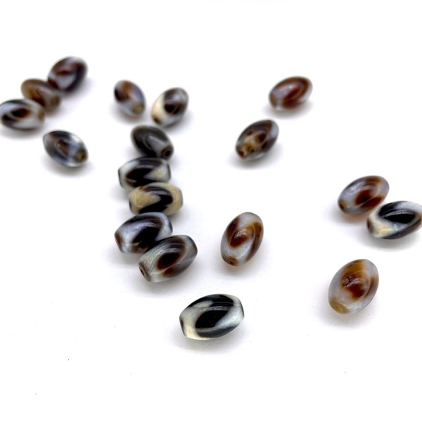Бусина агат цзун зуб 12х8 мм 