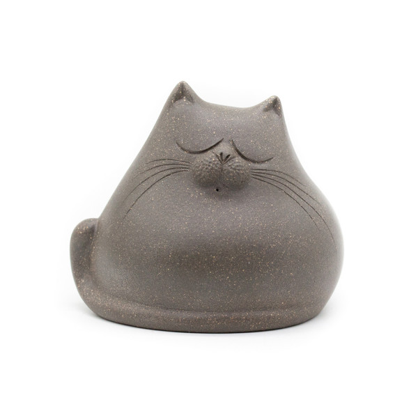 Фигурка глина Кот серый