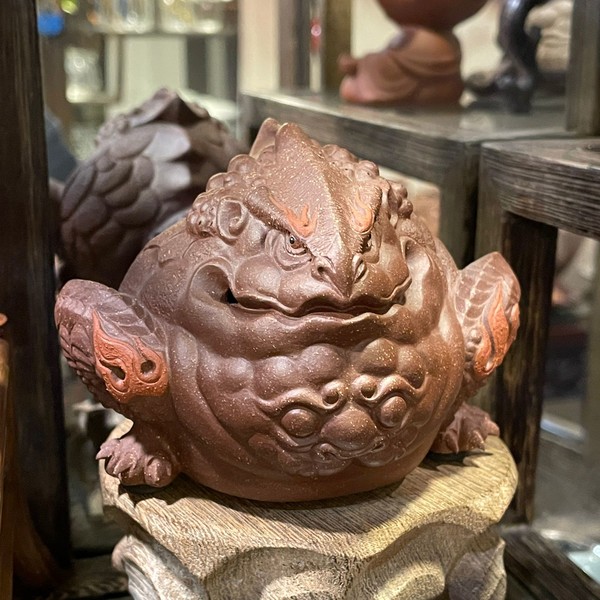 Фигурка глина Трехлапая жаба-Дракон