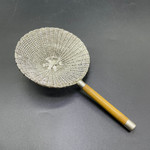 Сито серебро Бамбуковая шляпа ручка бамбук 75 мм 32 гр