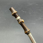 Сито серебро Цикада на листе гинкго ручка бамбук 48 гр