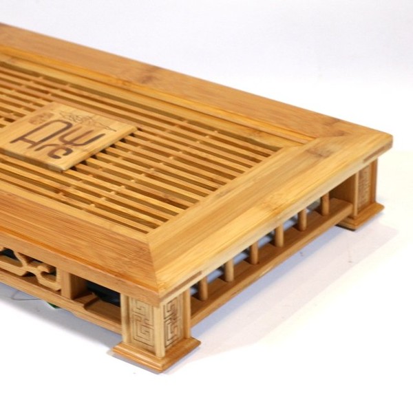 Чайный столик золотистый бамбук