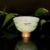 Чашка фарфор журавль в небе 110 мл