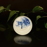 Чайный пруд фарфор птица на ветке 70 мм