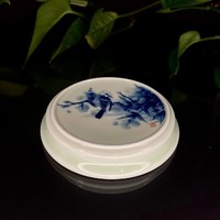 Чайный пруд фарфор птица на ветке 95 мм