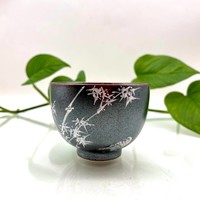 Чашка фарфор глазурь бамбук 90 мл