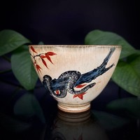 Чашка фарфор глазурь змея 90 мл