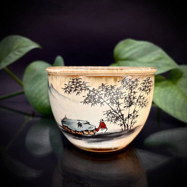 Чашка фарфор глазурь мудрец и бамбук 130 мл
Чашка фарфор глазурь мудрец и бамбук 130 мл