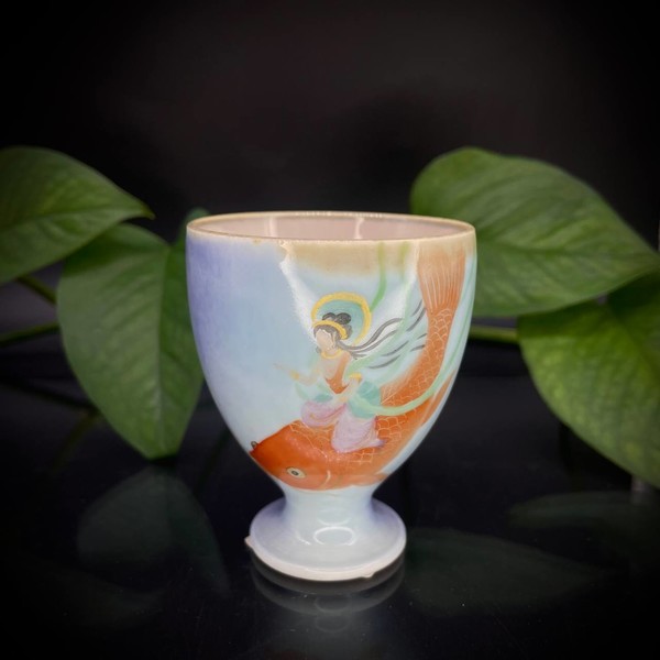 Чашка фарфор глазурь бодхисаттва на карпе 55 мл
Чашка фарфор глазурь бодхисаттва на карпе 55 мл